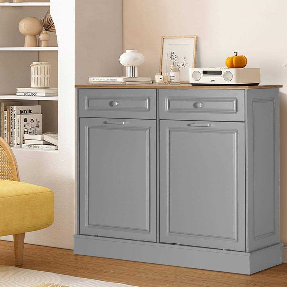 20 Gallon Opening Mechanism Cabinet Trash Can Eclife