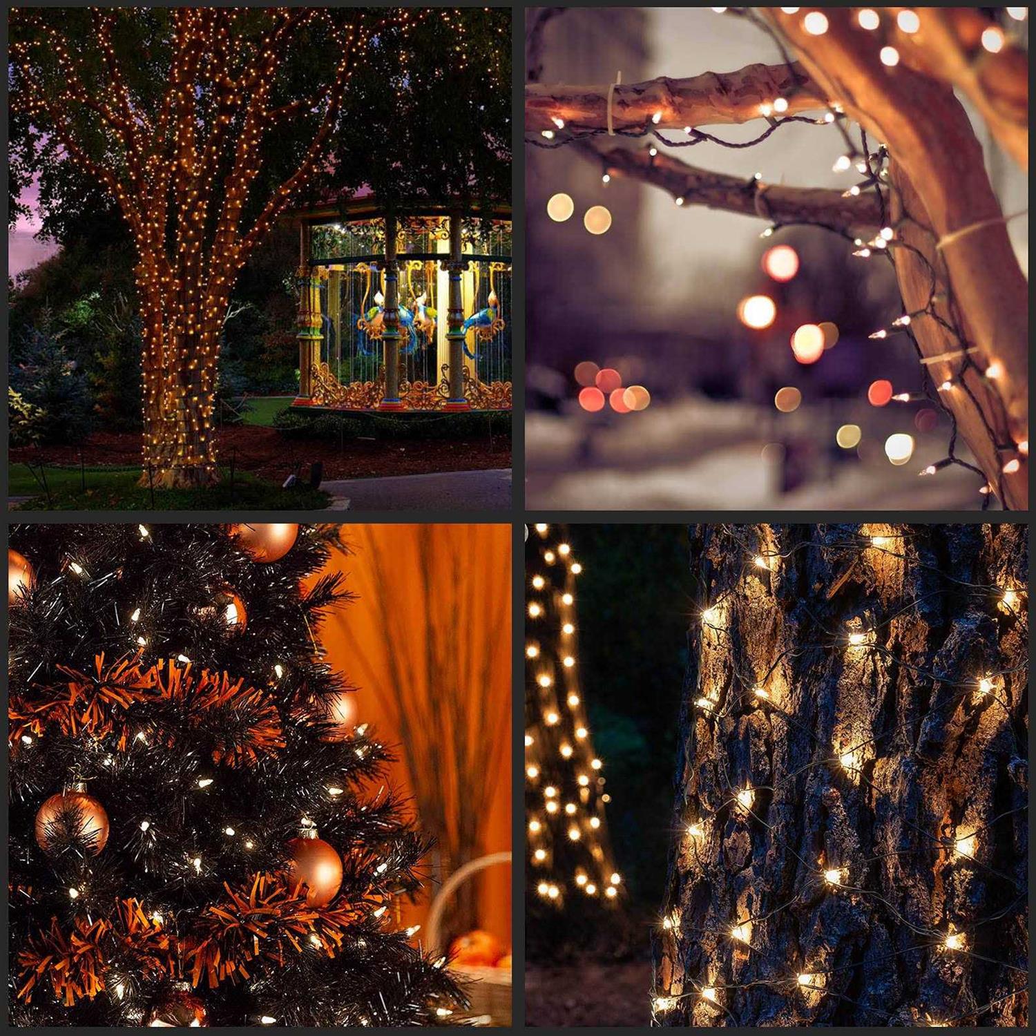 YULETIME Christmas Lights Wire 66 Feet 200 Count UL Certified String Lights