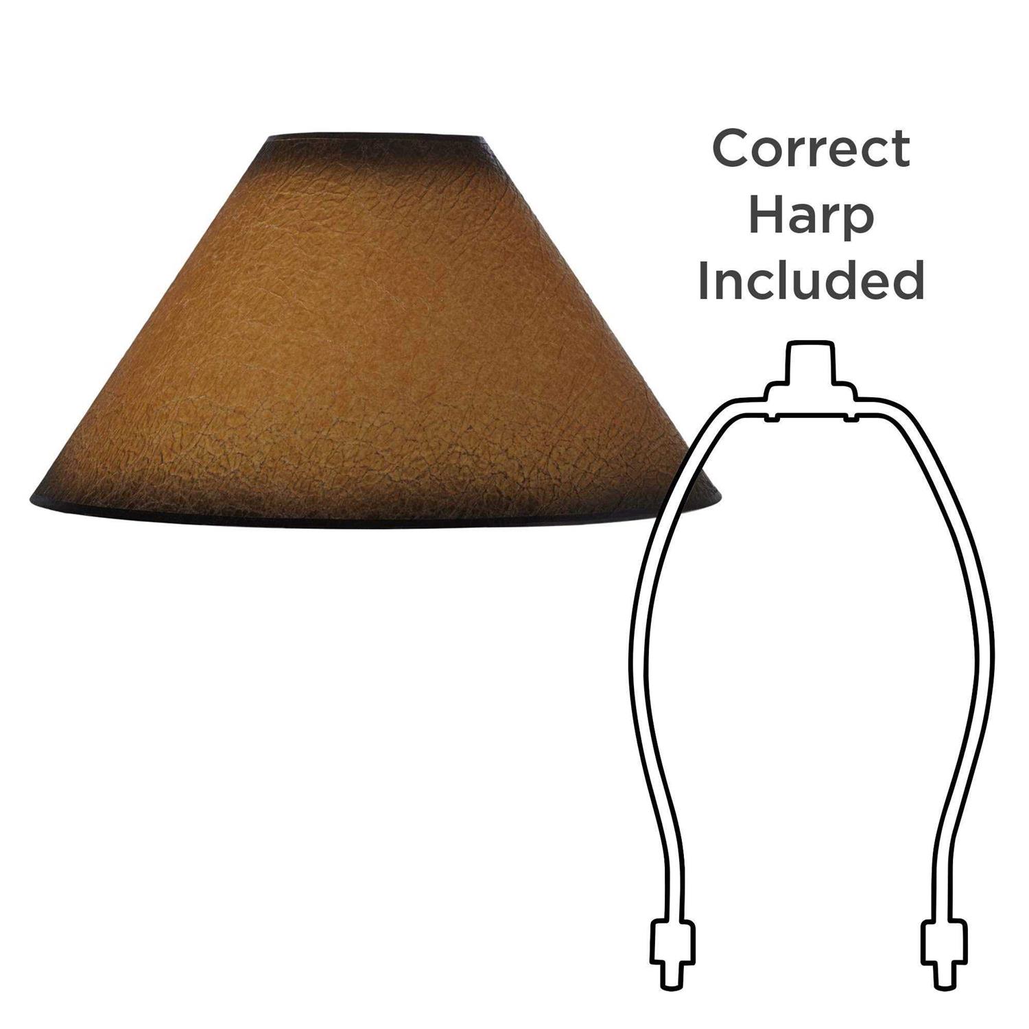 Springcrest Distressed Faux Paper Lamp Shade 6X19x12