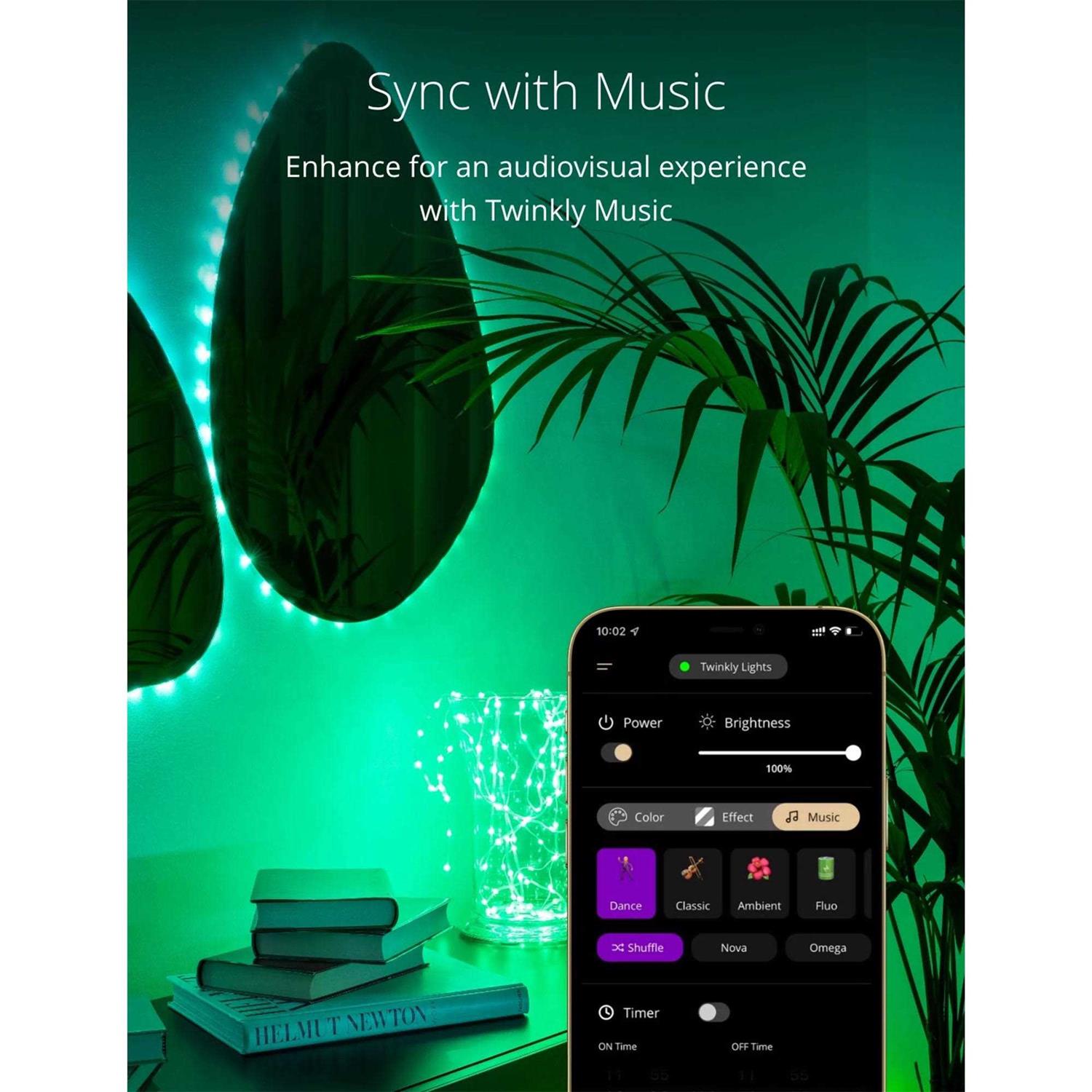 Twinkly Dots App-Controlled Flexible LED Light String 60 RGB