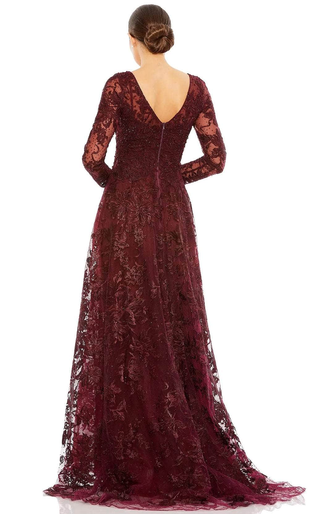 Long Sleeve Mother of the Bride Evening Dress
