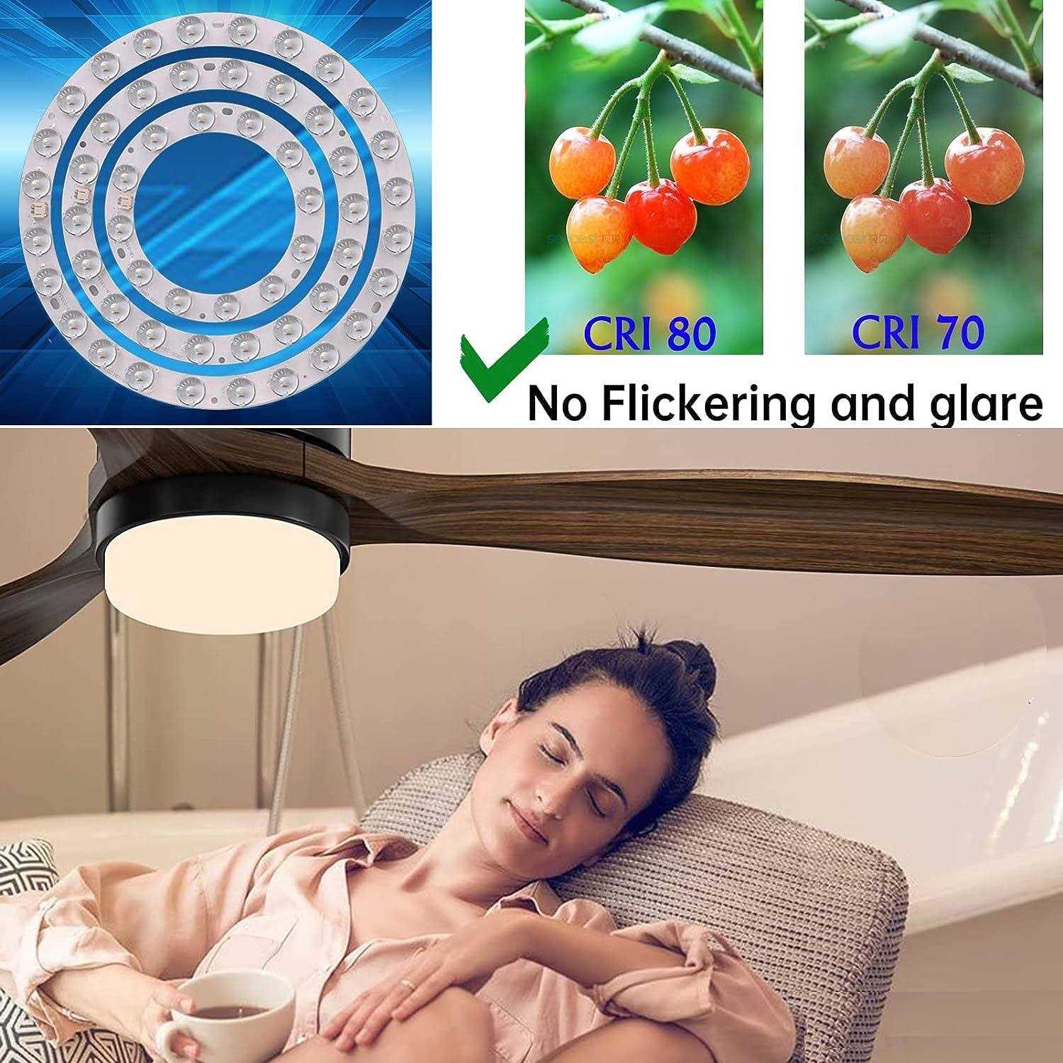 18W Ring Light Replacement Led Circle Light Panel For Flush Mount Ceiling Fan