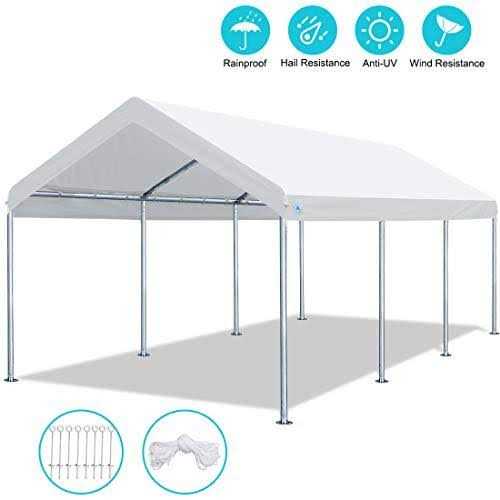 Advance Outdoor 10′ x 20′ Heavy Duty Carport Car Canopy Garage Boat Shelter Party Tent