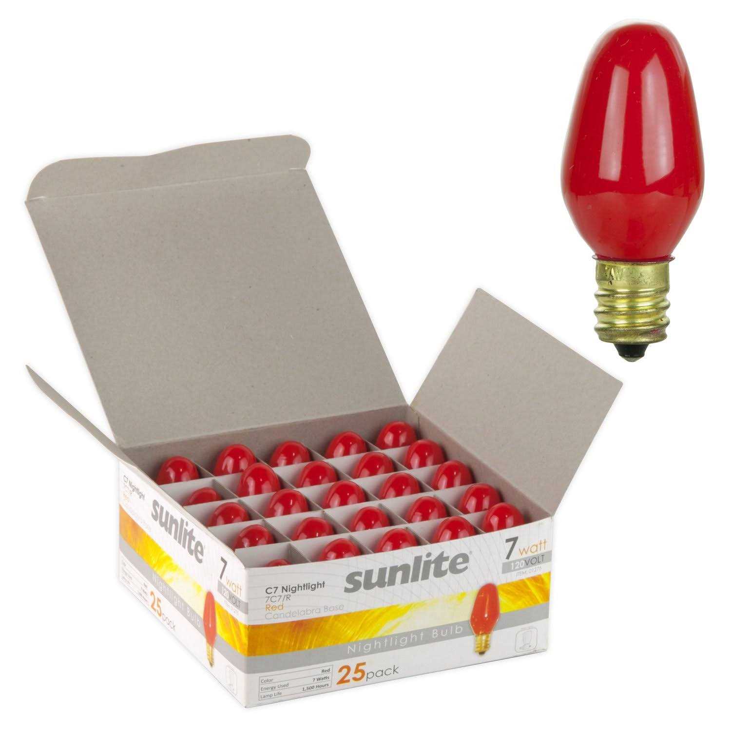 Sunlite 7c7 Incandescent 7 Watt