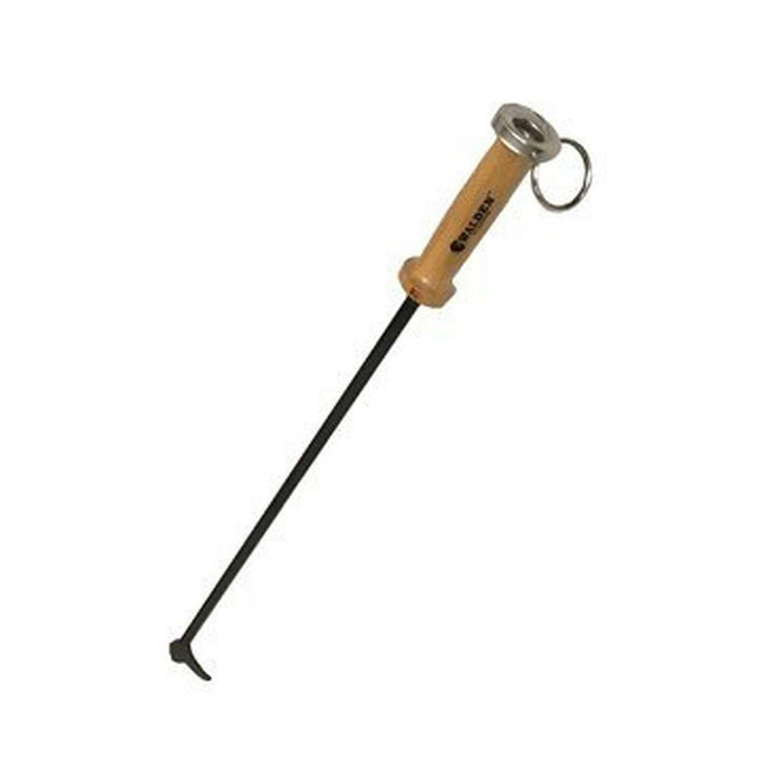 Walden Backyards Fire Pit Stoker Poker High Temperature Heavy Duty Steel Blow Through Airflow Valve Firepit Stoker Tool for Outdoor Pits