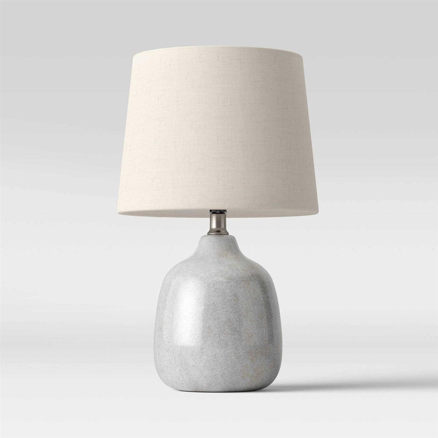 Threshold Assembled Ceramic Table Lamp Gray