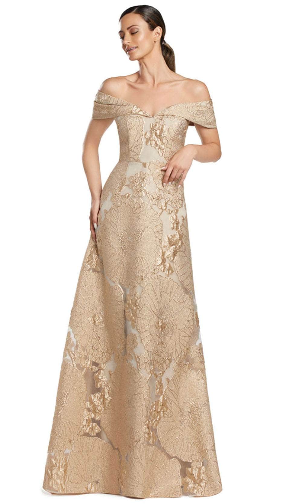 Embellished A-Line Evening Gown