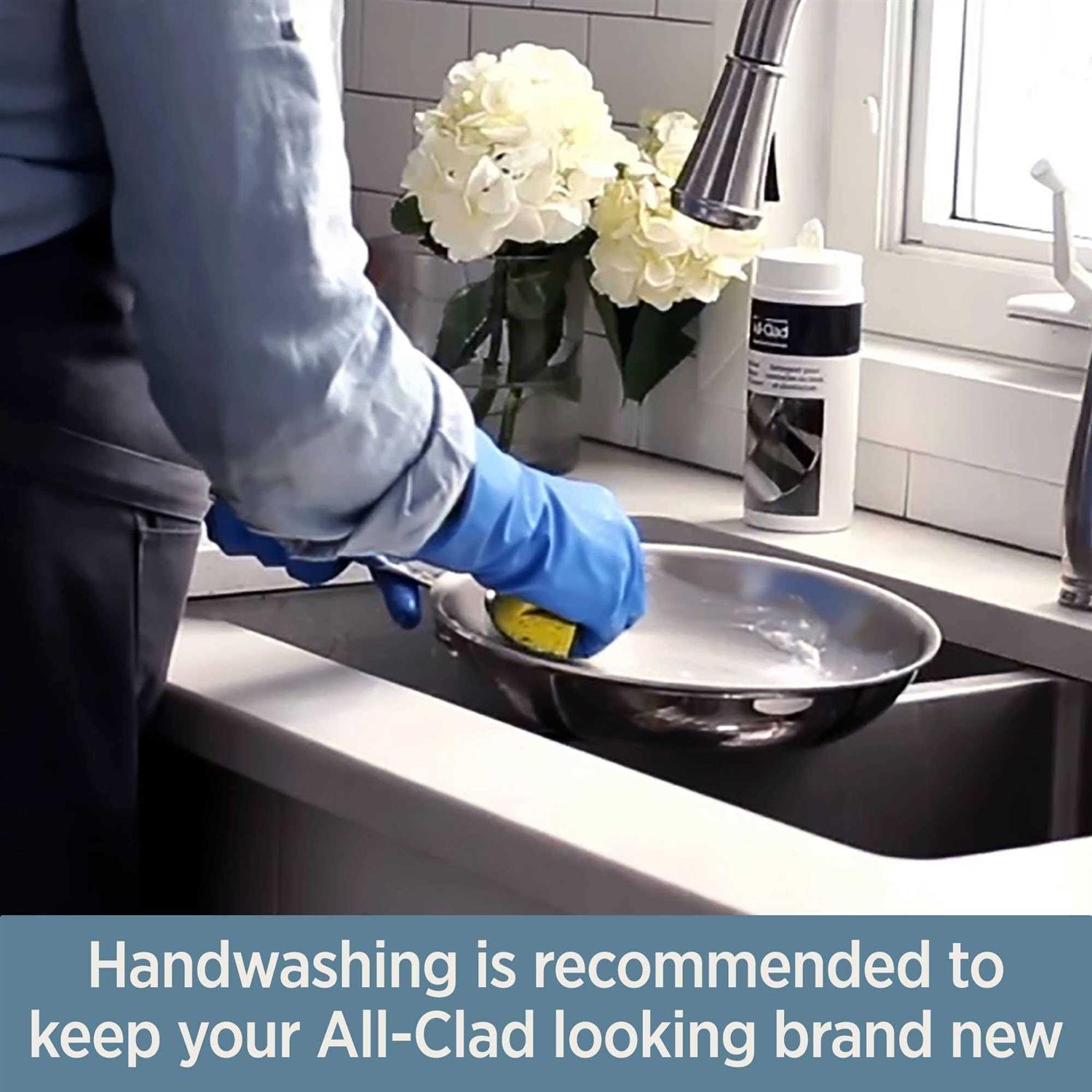 All-Clad D3 Stainless Steel Fry Pan with Lid