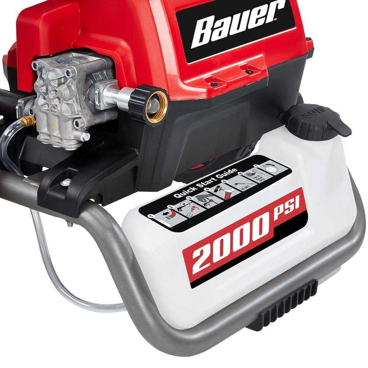 Bauer 2000 PSI Max Performance Electric Pressure Washer