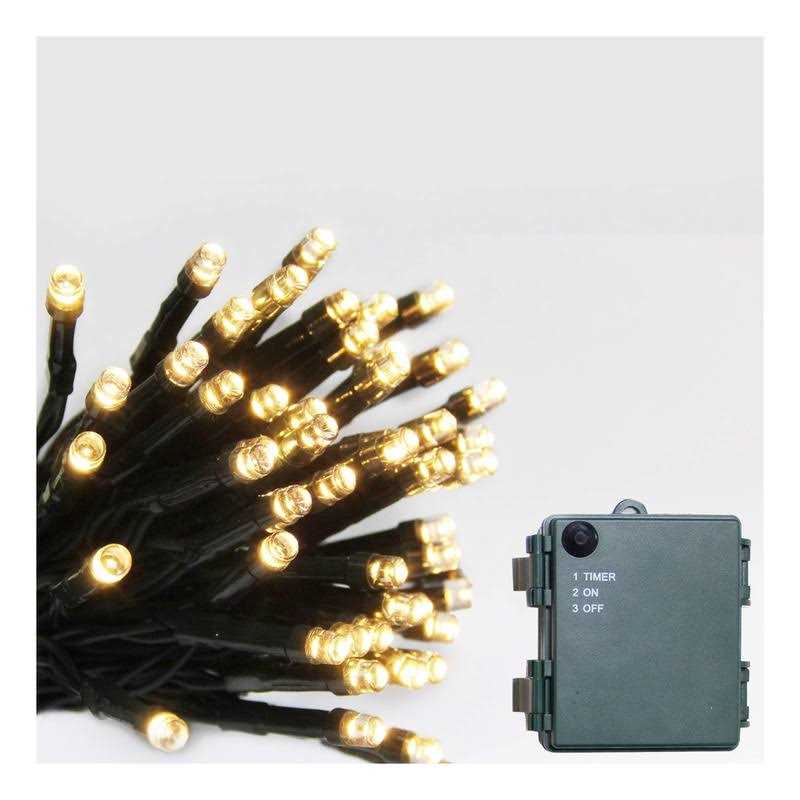 Battery Operated String Lights With Timer Christmas Outdoor String Lights
