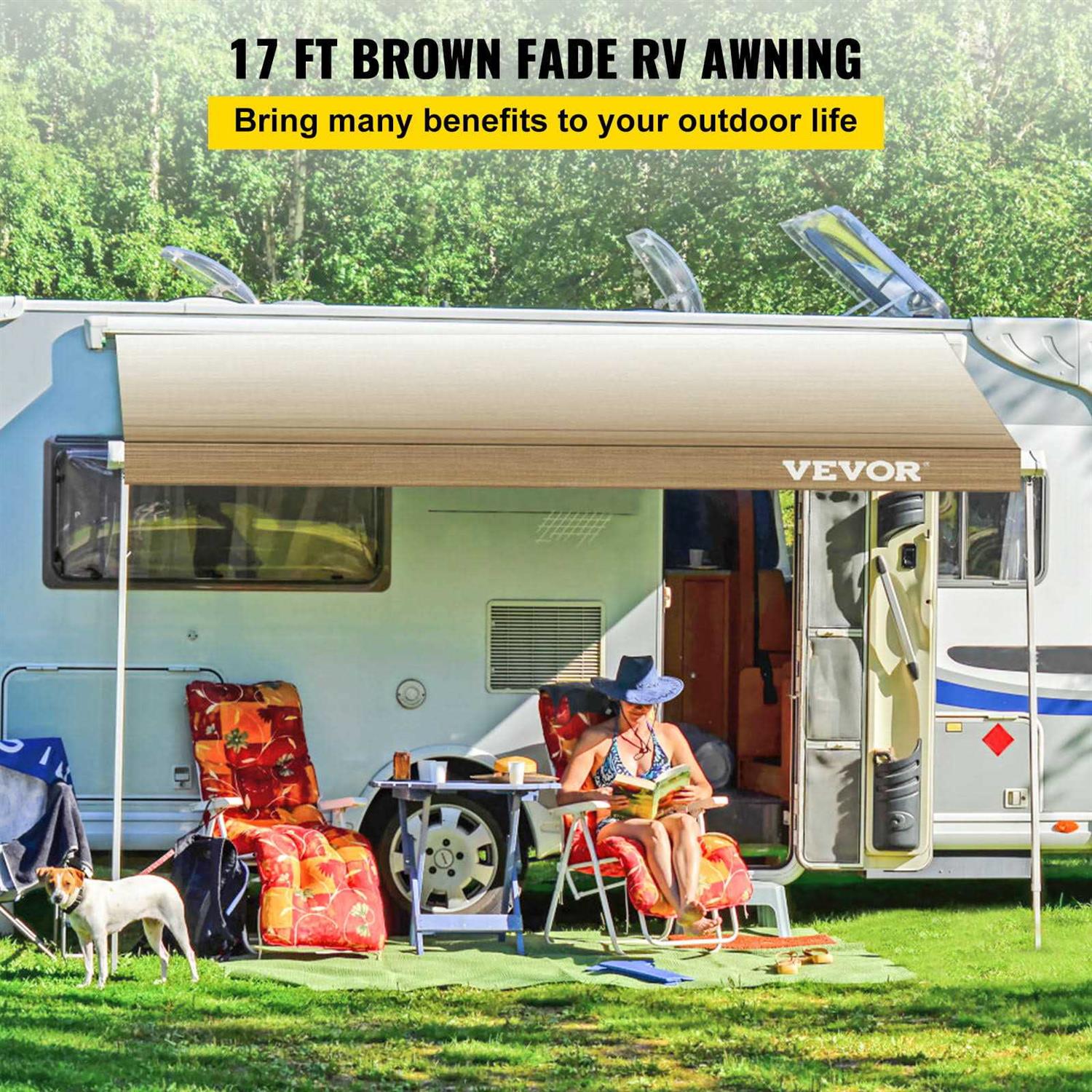 Vevor RV Awning Awning Replacement Fabric RV Awning Replacement