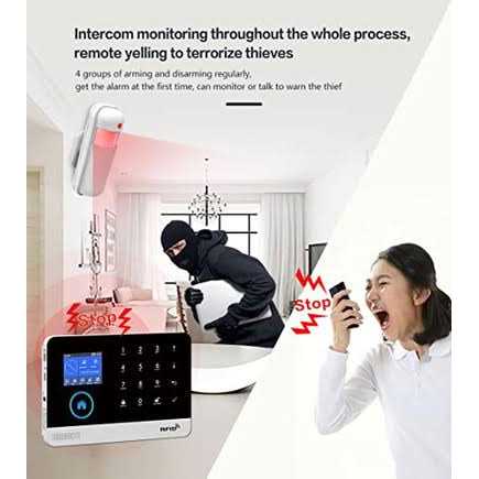 Wireless WiFi Smart Home Security DIY Alarm System DIY Home WiFi Alarm Kit w/ Motion Detector