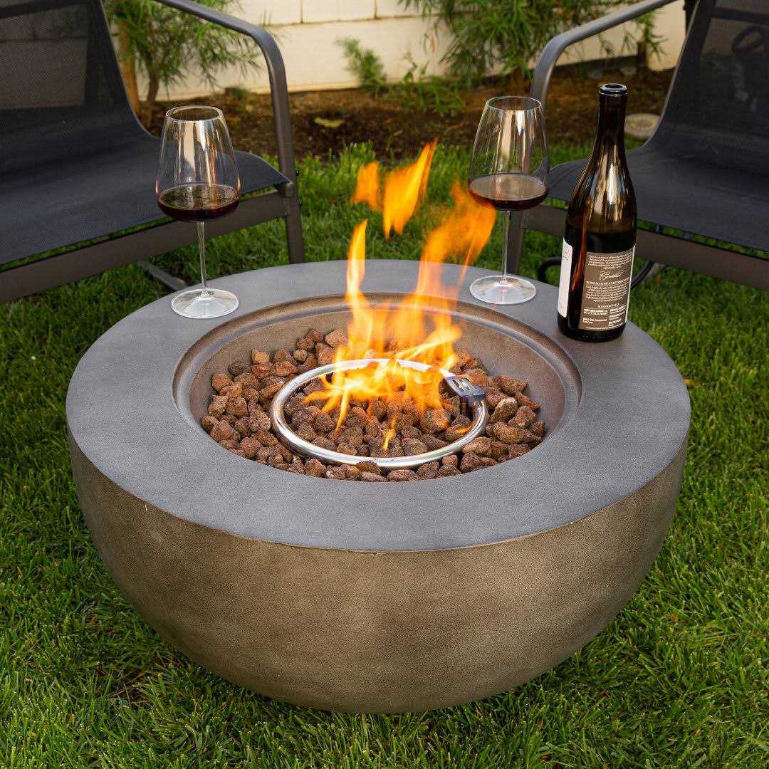 Steelside™ Keaton 14.5 H x 27.5 W Steel Propane Outdoor Fire Pit