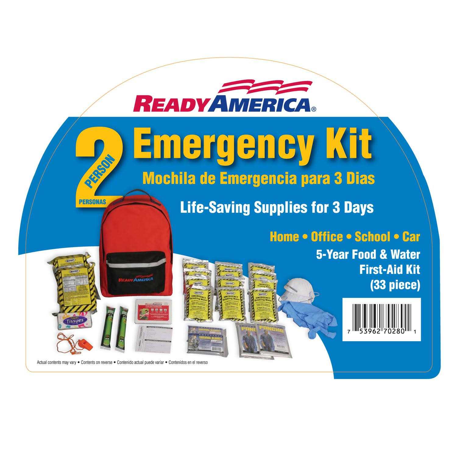 Ready America 2 Person Emergency Kit 70280
