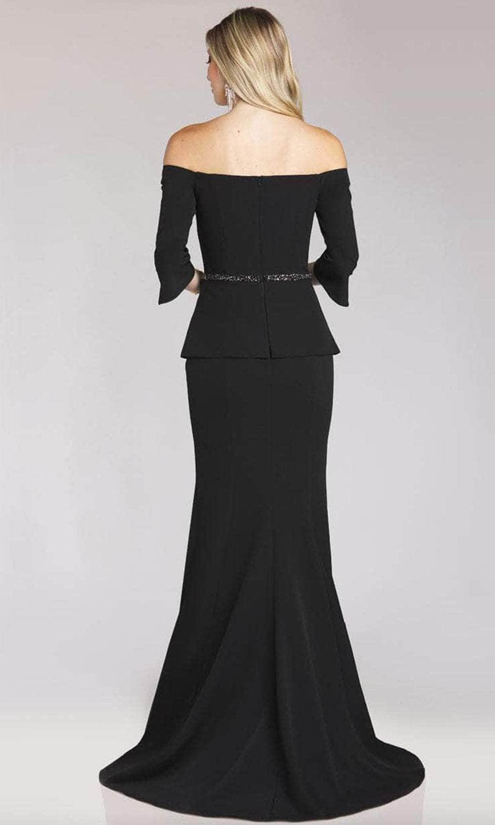 Straight Across Mermaid Evening Gown