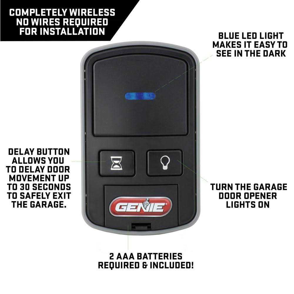 Wireless Wall Console for Genie Garage Door Opener