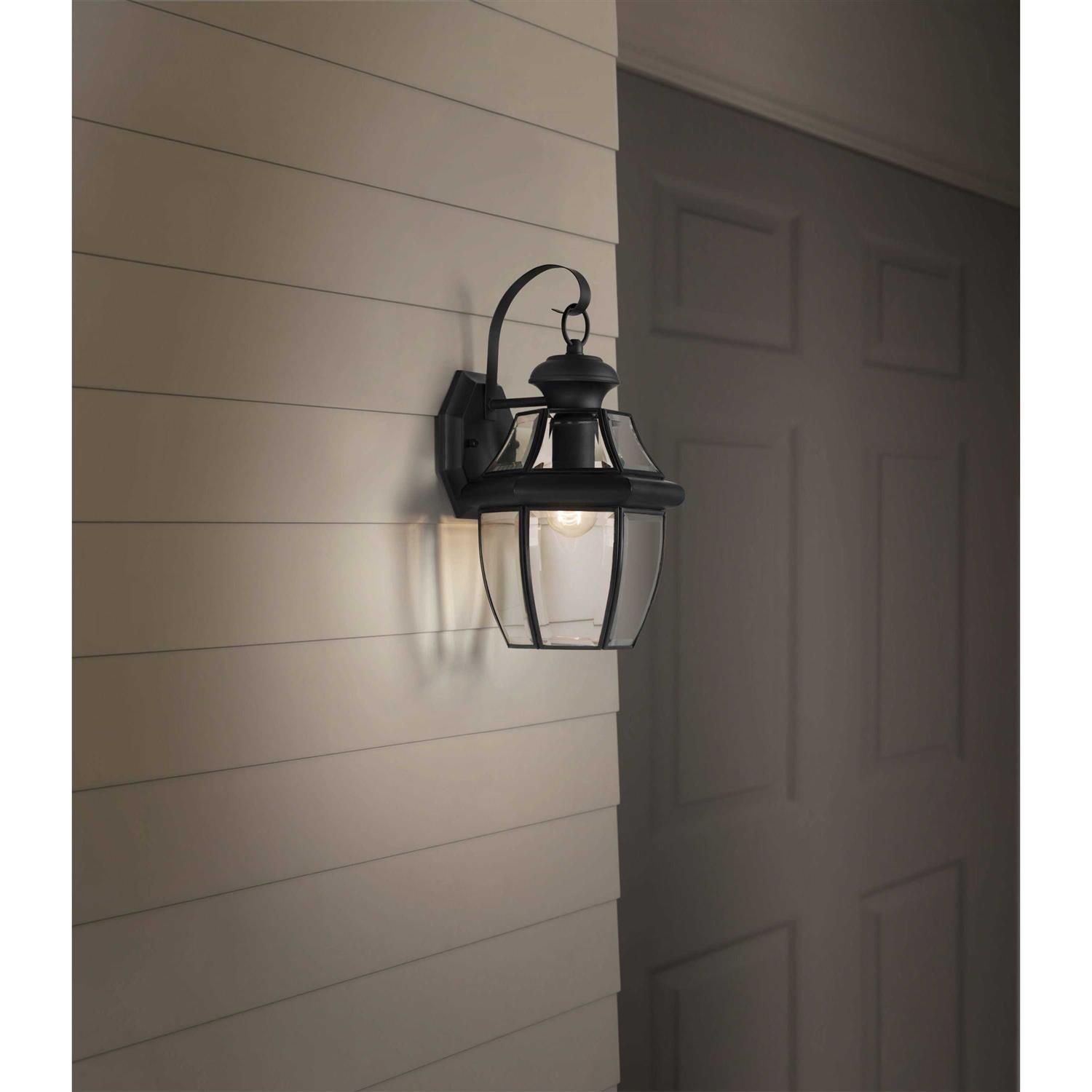 tabindeal Portfolio Brayden 13.62-in H Matte Black Medium Base Outdoor Wall Light KDN1691A