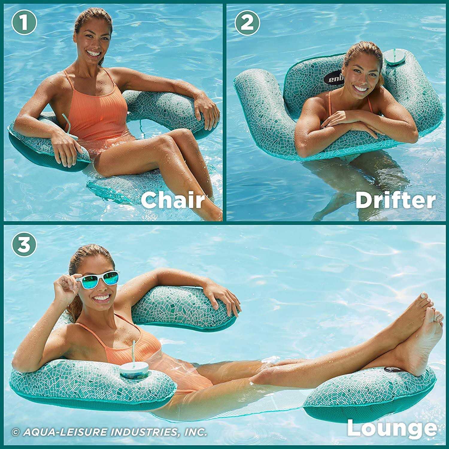 Aqua Leisure 3-in-1 Lounge Chair & Drifter