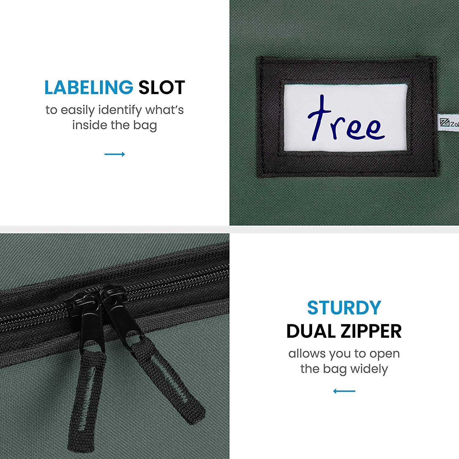 Zober Christmas Tree Storage Bag Fits 9 ft Artificial Trees