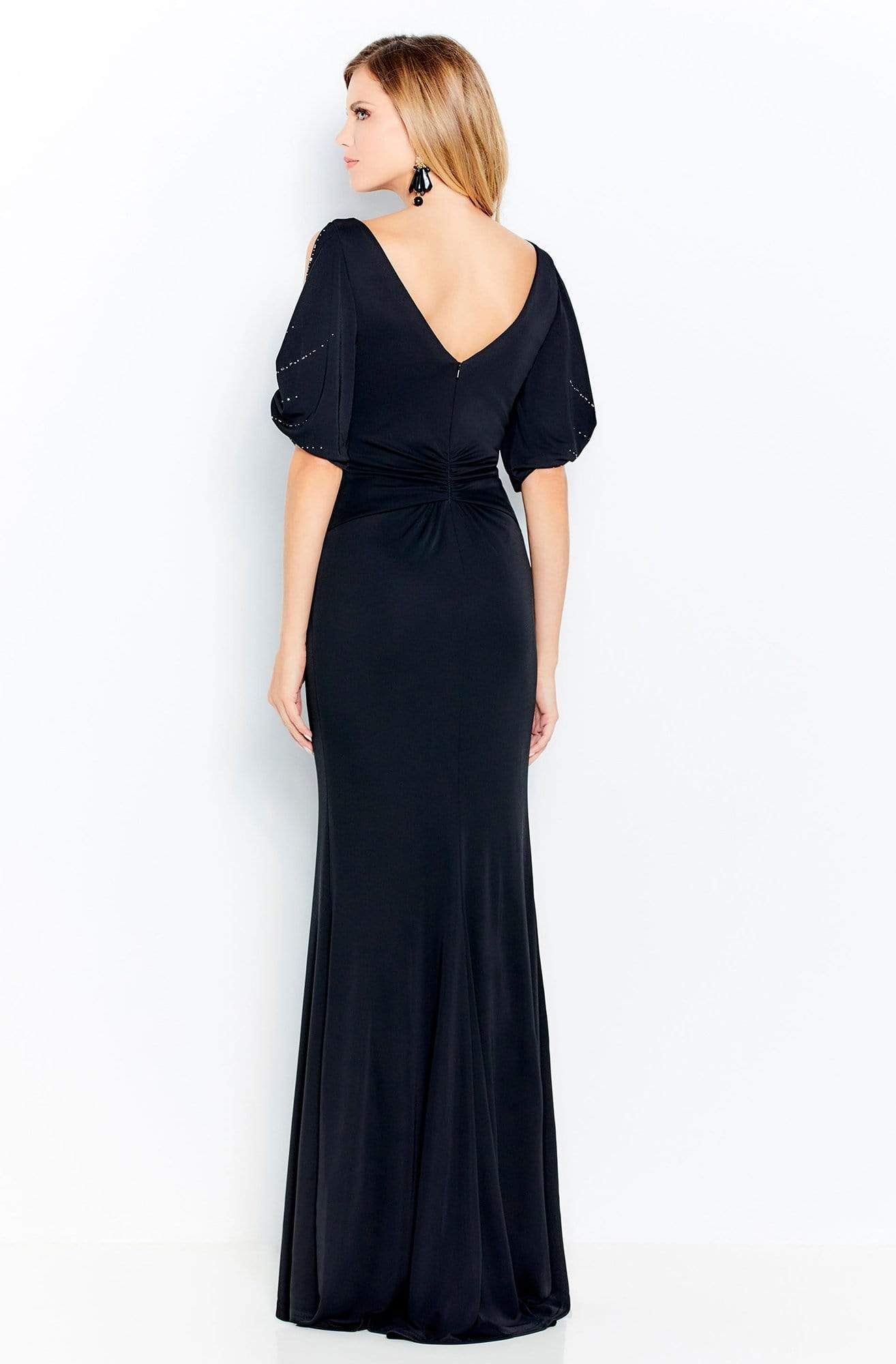 120609 Bateau Sheath Evening Gown