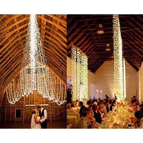 Twinkle Star LED String Lights Plug in String Lights 8 Modes Waterproof for Indoor Outdoor Christmas Tree Wedding Party Bedroom