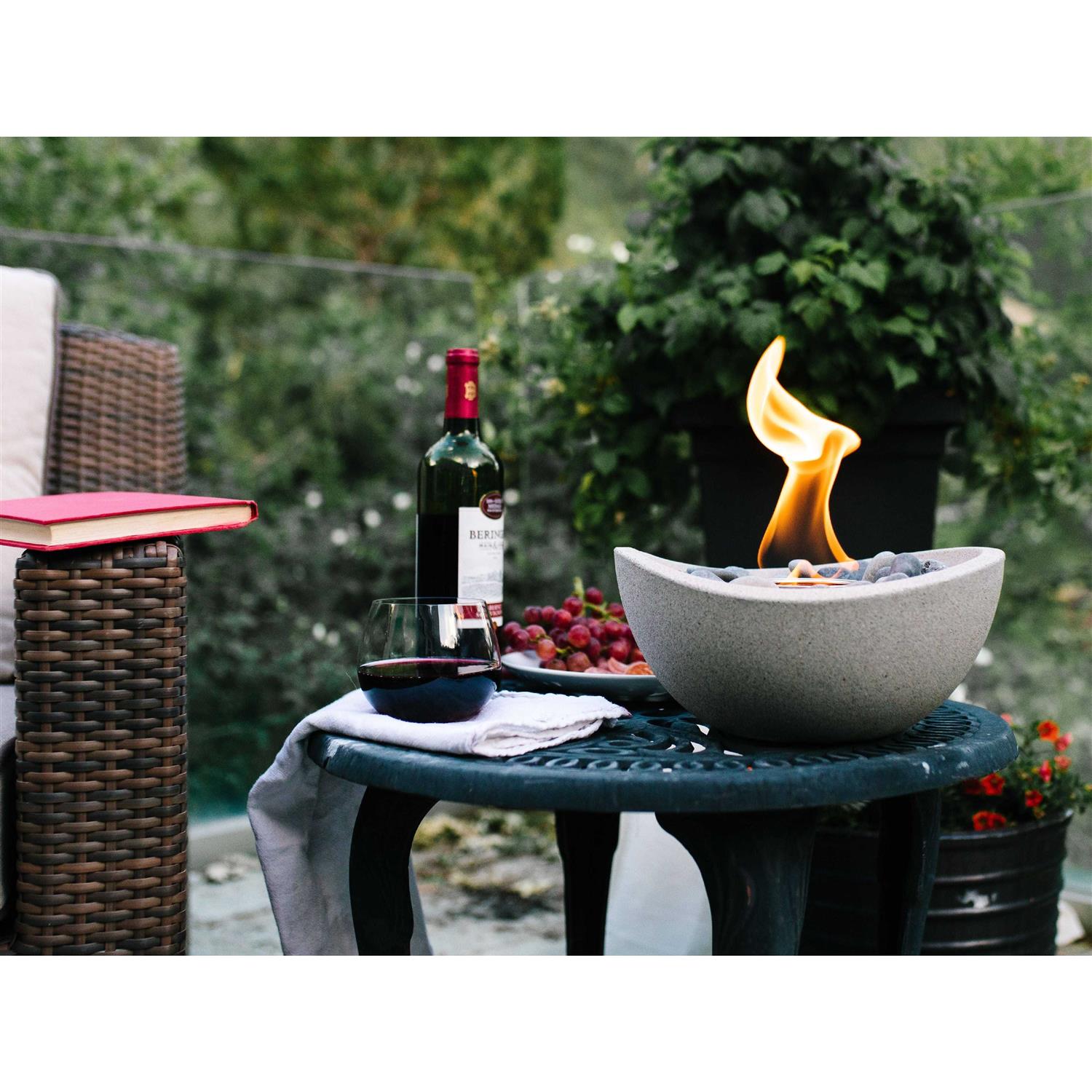 TerraFlame Wave Table Top Fire Bowl