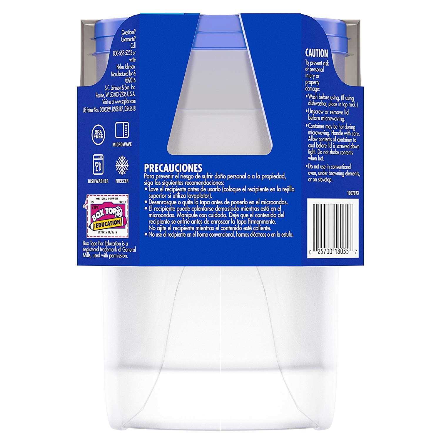 Ziploc Twist ‘n Loc Containers