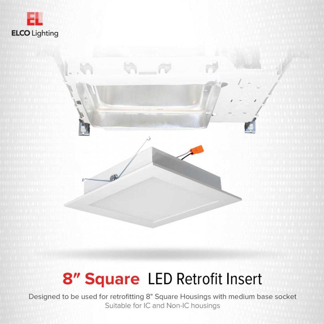 8 Elco Square LED Retrofit Insert