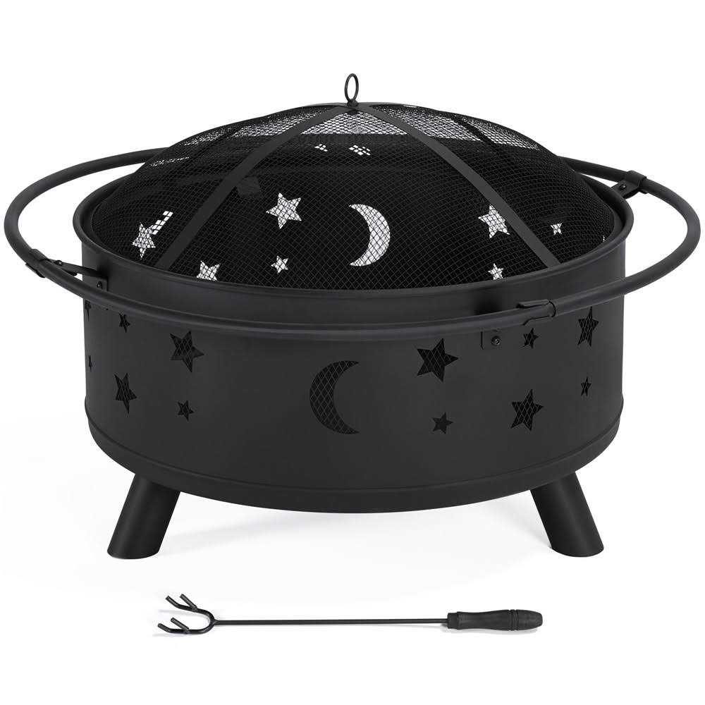 Yaheetech Iron Fire Pit Set 30inch