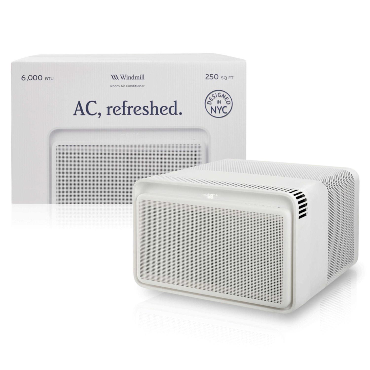 Windmill W1W12 6,000 BTU 115 Volts Quiet/ECO/Smart Window Air Conditioner with Wi-Fi/App Remote and Easy Install No Pre-Assembly