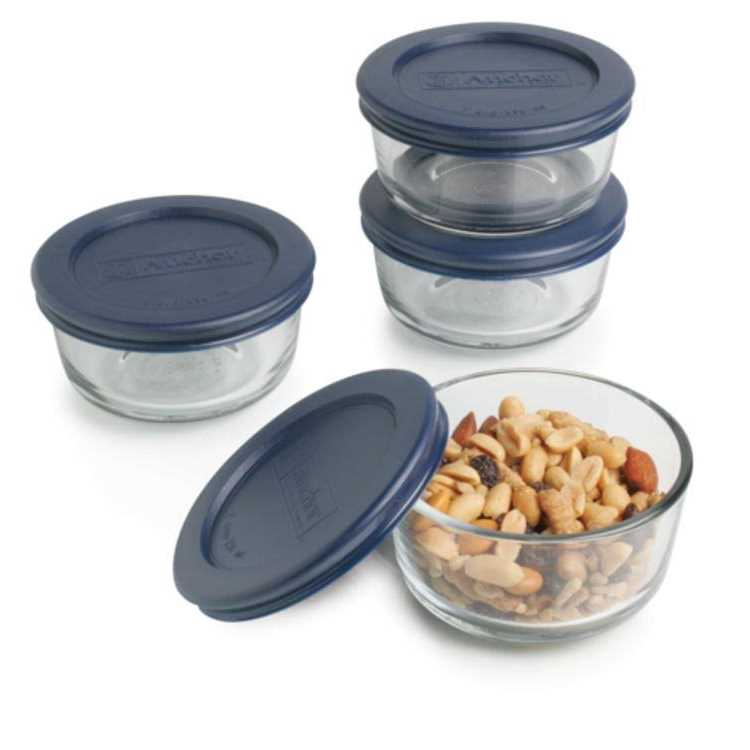 Anchor Hocking Glass Food Storage Containers with Lids