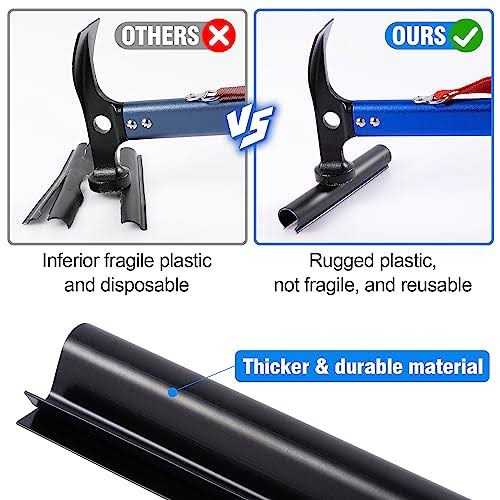 48 Pack Winter Pool Cover Clips for Above Ground Pools 2 Shapes Pool Clips Pool Cover Clamps 4.7 inch Pool Wind Guard Clips Pool