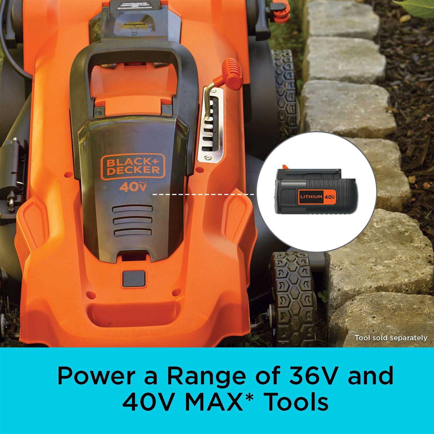 Black+decker 40V MAX Lithium Ion Battery