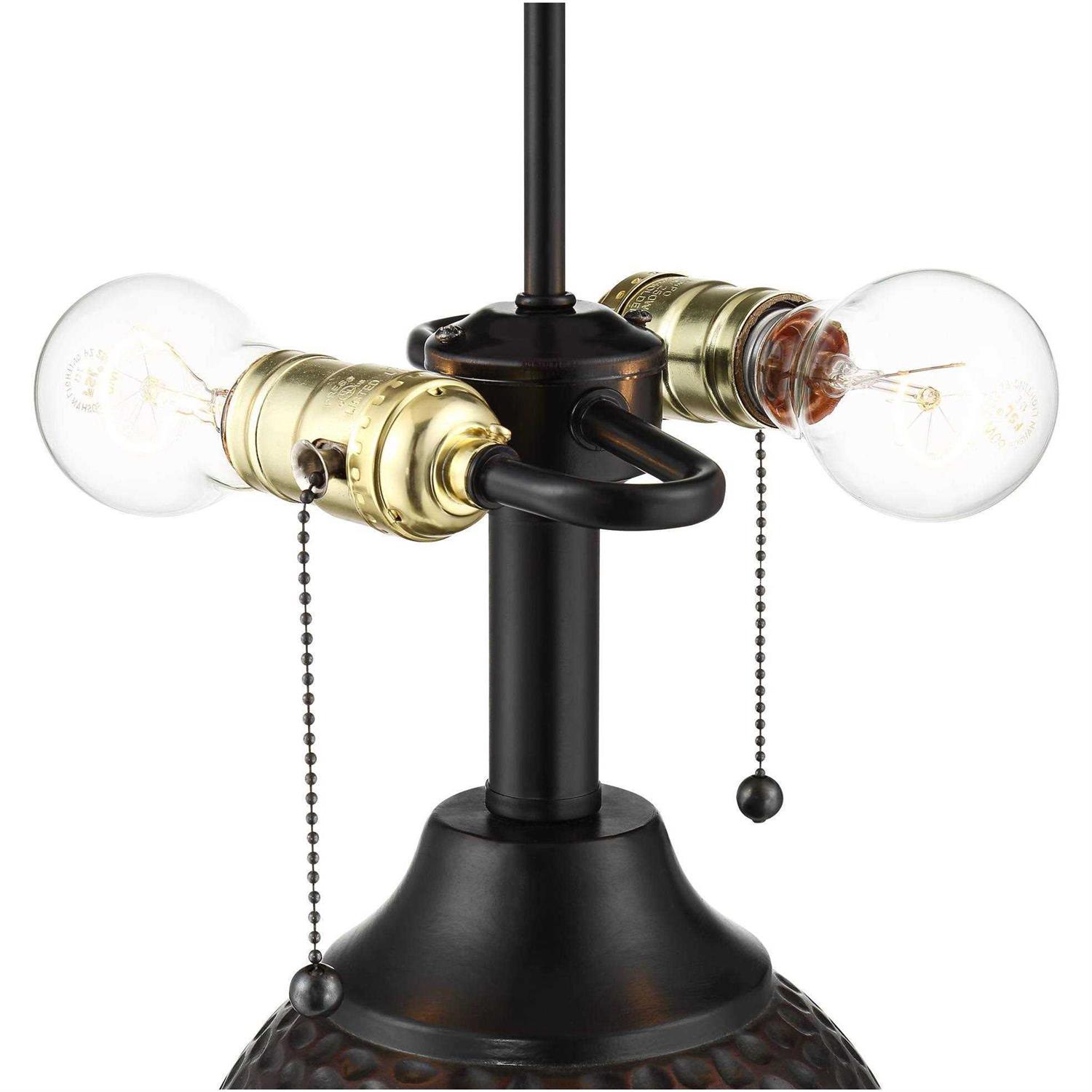 360 Lighting Cody Rustic Farmhouse Table Lamps 26 High Set of 2 Hammered Oiled Bronze Oatmeal Drum Shade for Bedroom Living Room