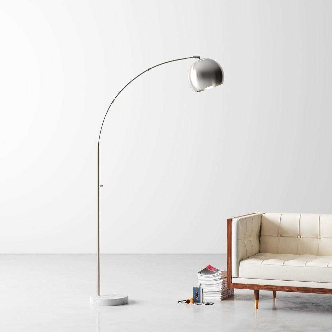 AllModern Georgia 78 Arched/Arc Floor Lamp Shade