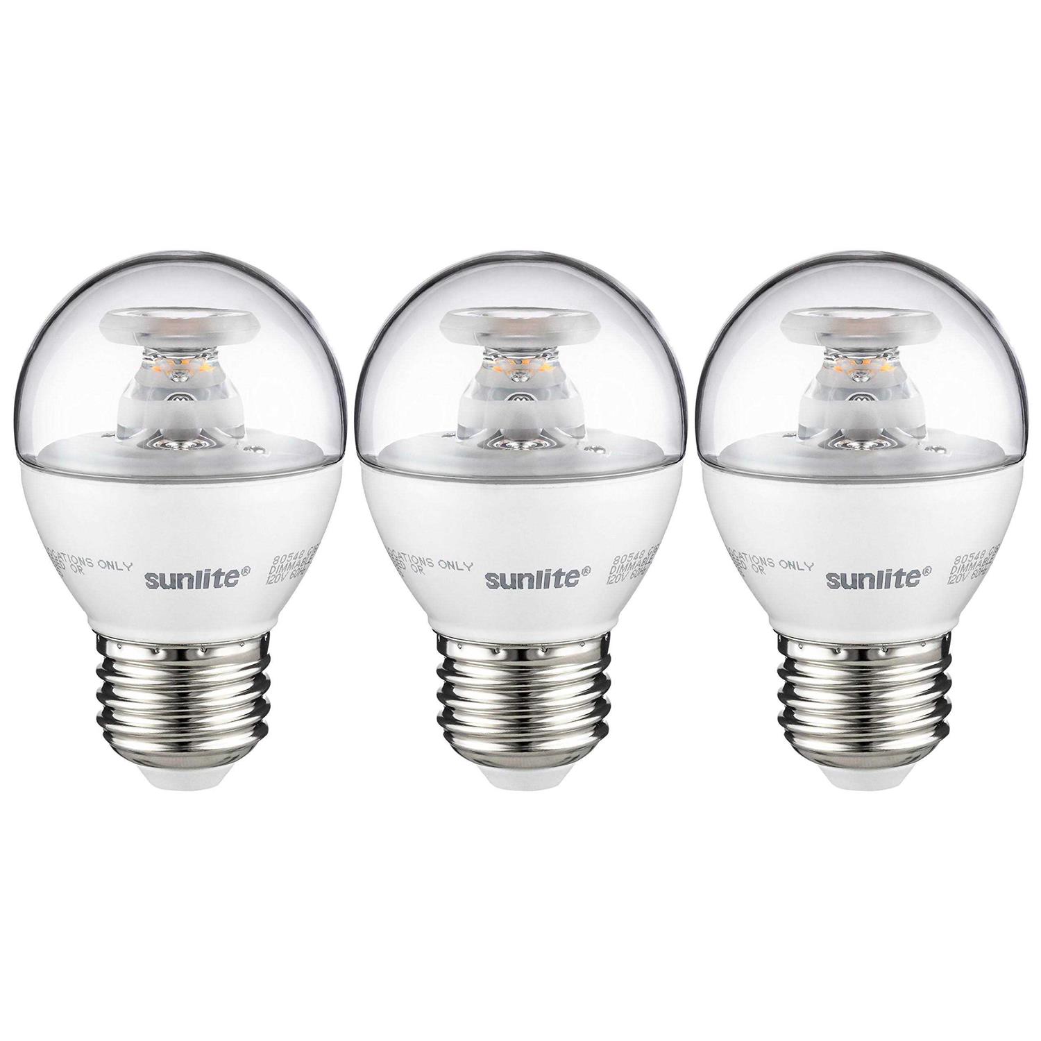 Sunlite LED G16 Globe Light Bulb Medium E26 Base