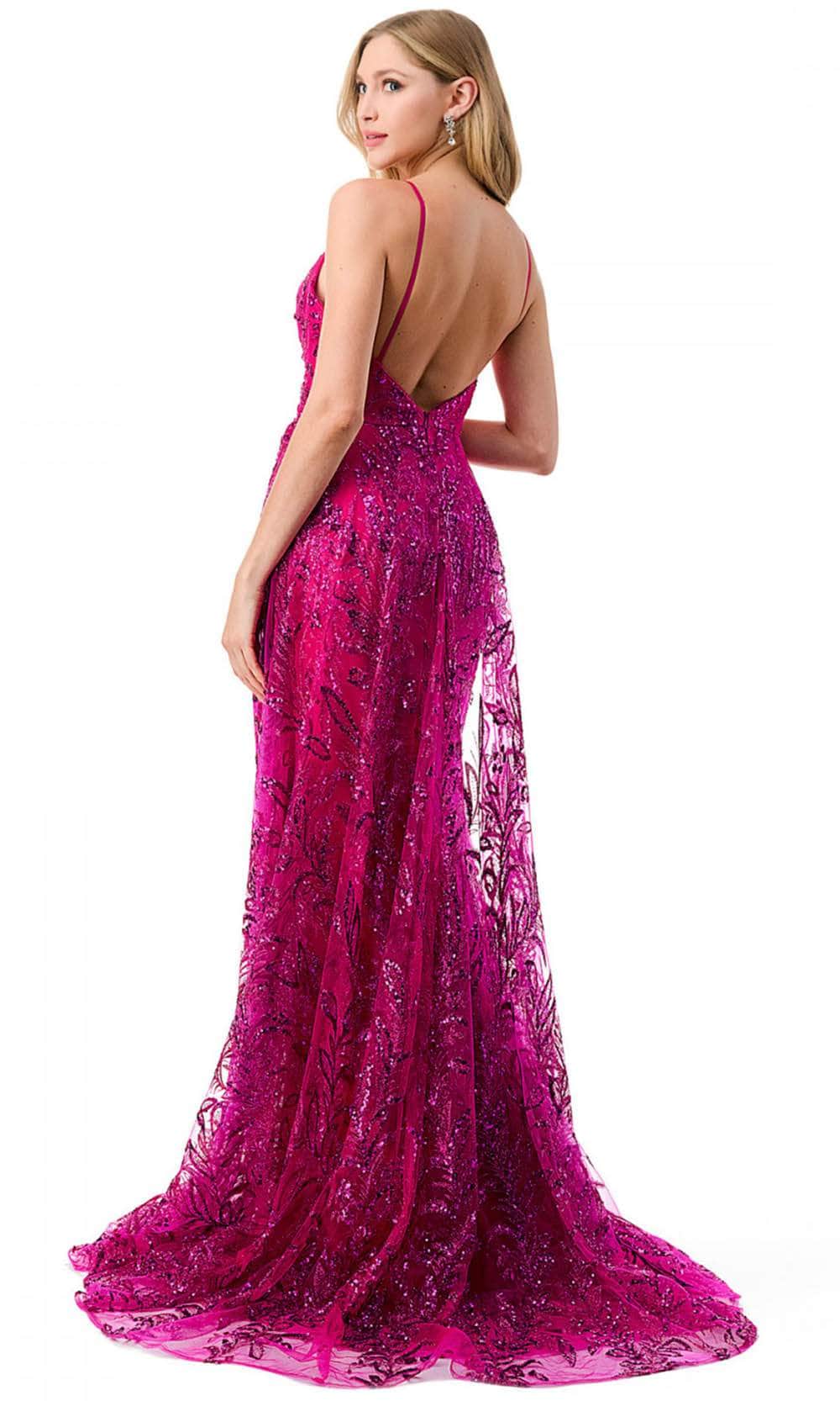V-Neck Sleeveless Prom Gown