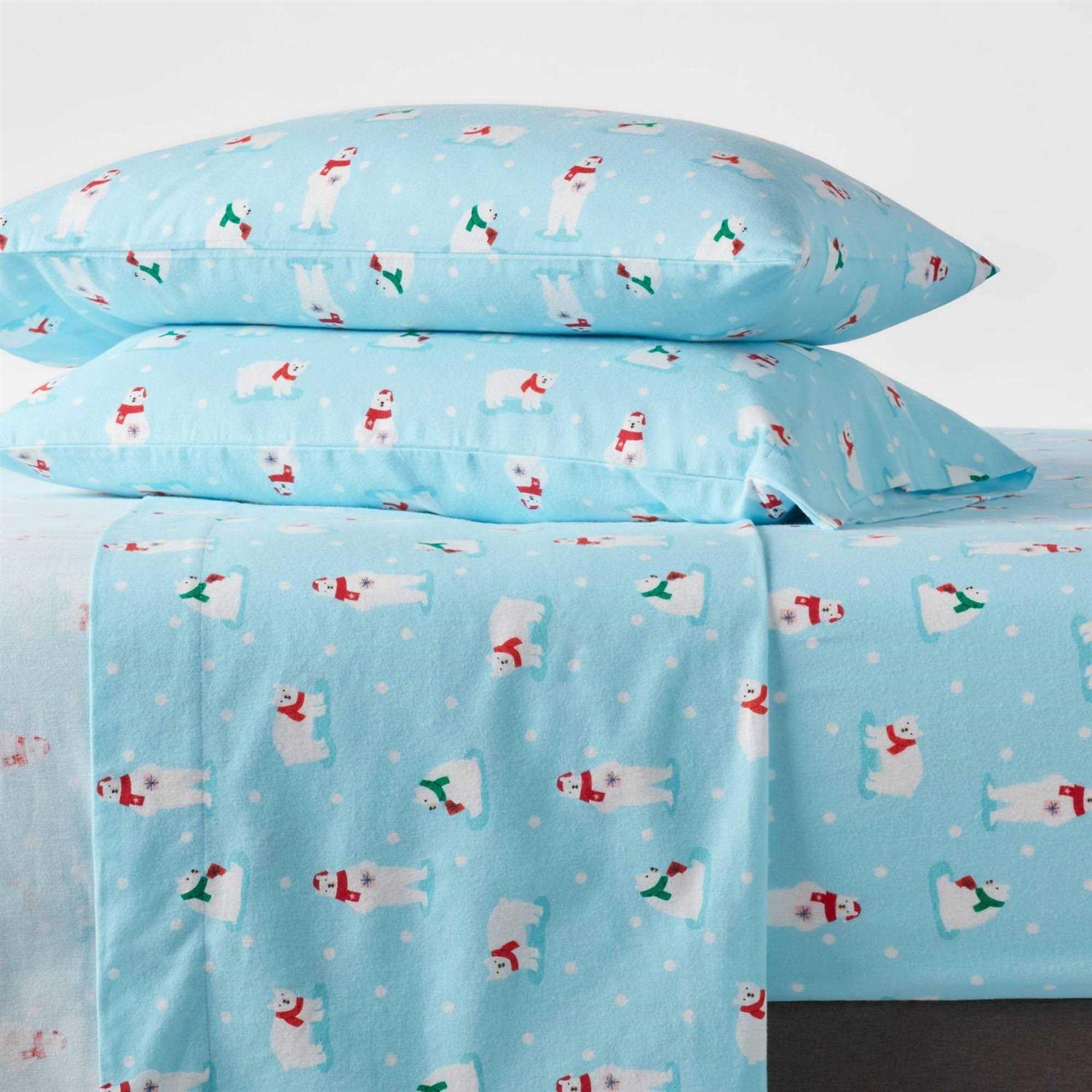 Wondershop Christmas Flannel Sheet Set