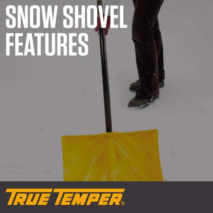 True Temper 1603400 Snow Shovel 18 in W Blade