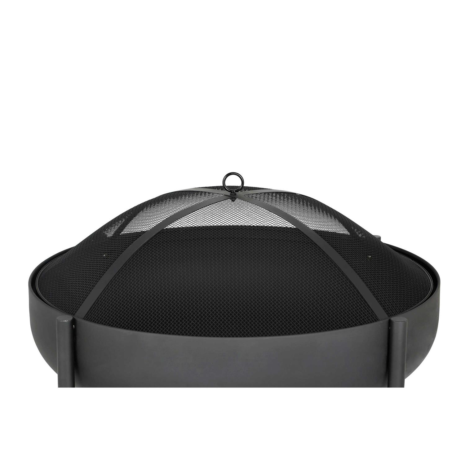 Origin 21 28-in W Black Steel Wood-Burning Fire Pit SRFP12030