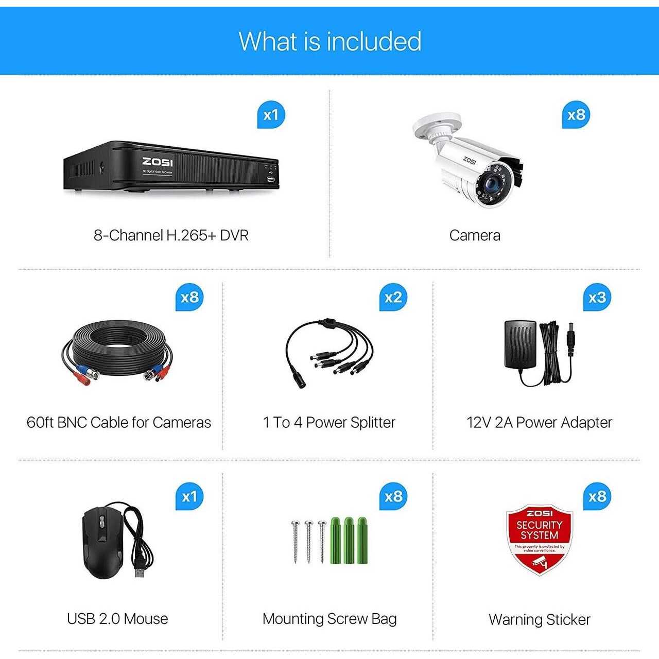 Waterproof Outdoor Security Camera System