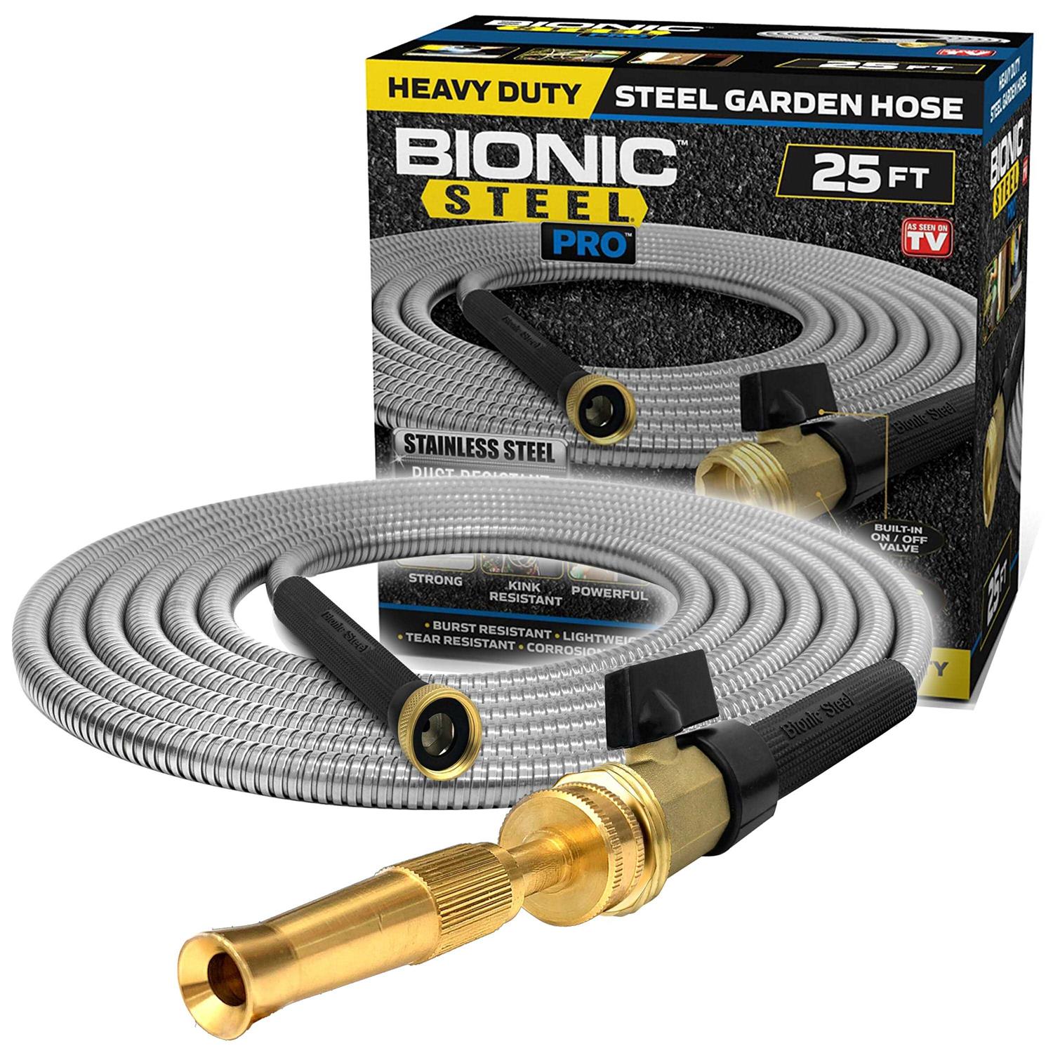 Bionic Steel Pro 25 ft. L Heavy Duty Commercial Grade Garden Hose
