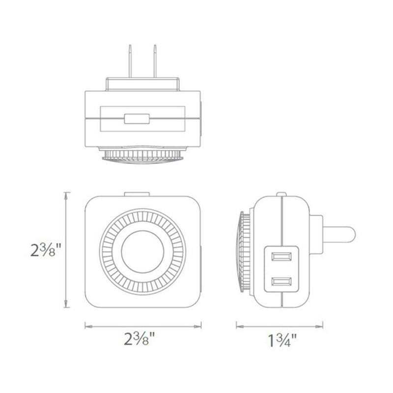WAC Lighting Power Supply Mechanical Timer 9000-MTI-WT