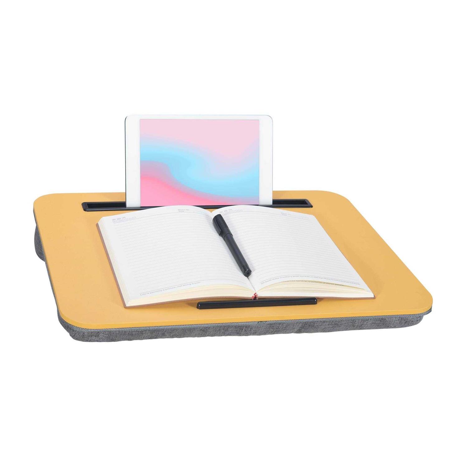 Lap Desk Portable Laptop Desk Fits Up to 16 Laptops with Tablet Slot