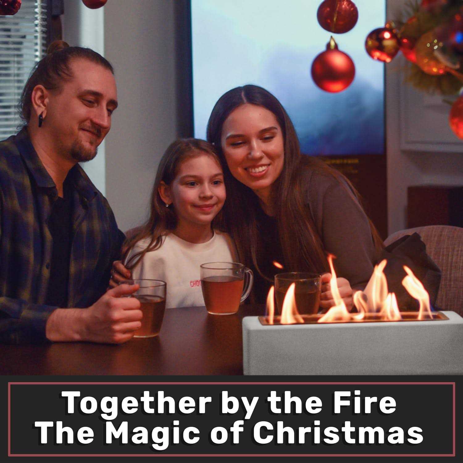 Houswise Rectangle Tabletop Fire Pit