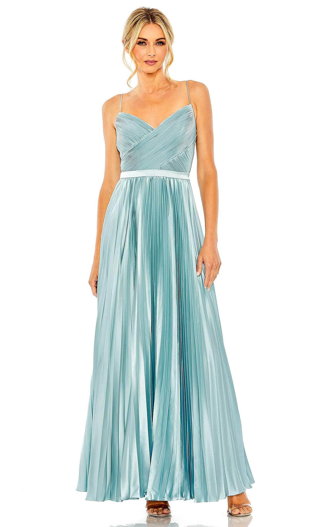 Wrapped Sleeveless Evening Dress