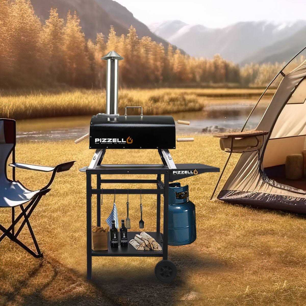 16inch Portable Pellet Pizza Oven Outdoor Wood Fired Pizza Ovens PIZZELLO