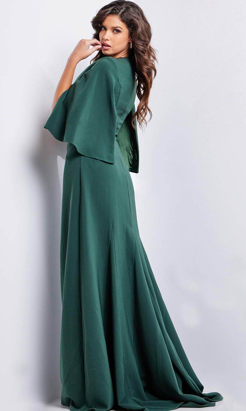 V-Neck Sheath Evening Dress
