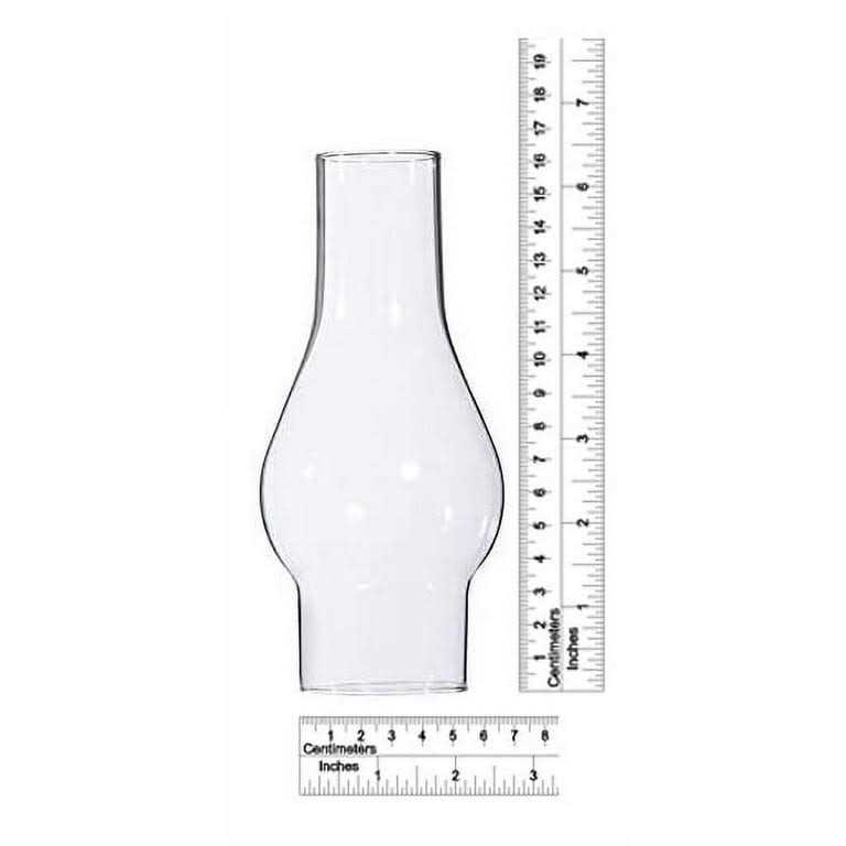 B&p Lamp Small 2 1/8 Inch Base by 6 1/2 Inch Tall Clear Glass Chimney for Oil Lamps and Antique Style Lighting
