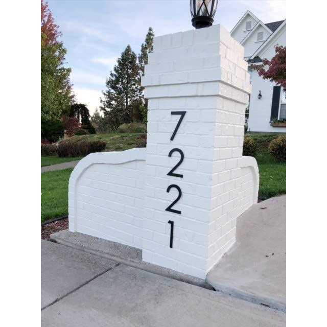 8 inch Large Modern House Numbers